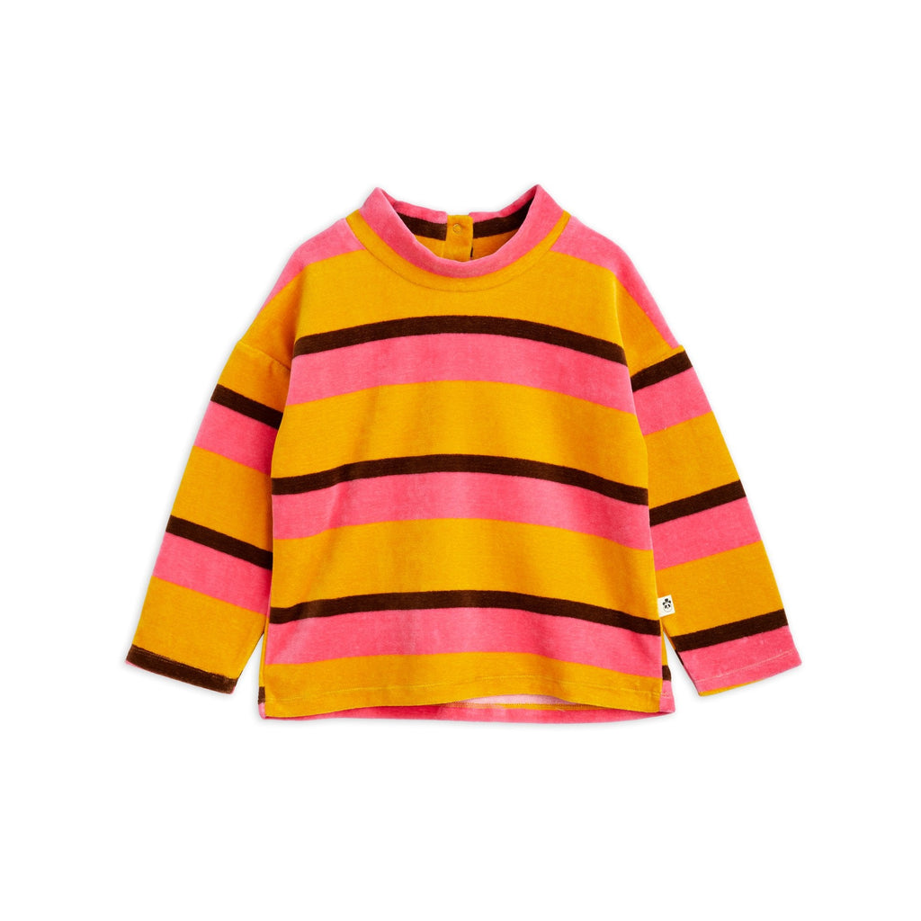 Mini Rodini - Stripe velour sweater - multi | Scout & Co