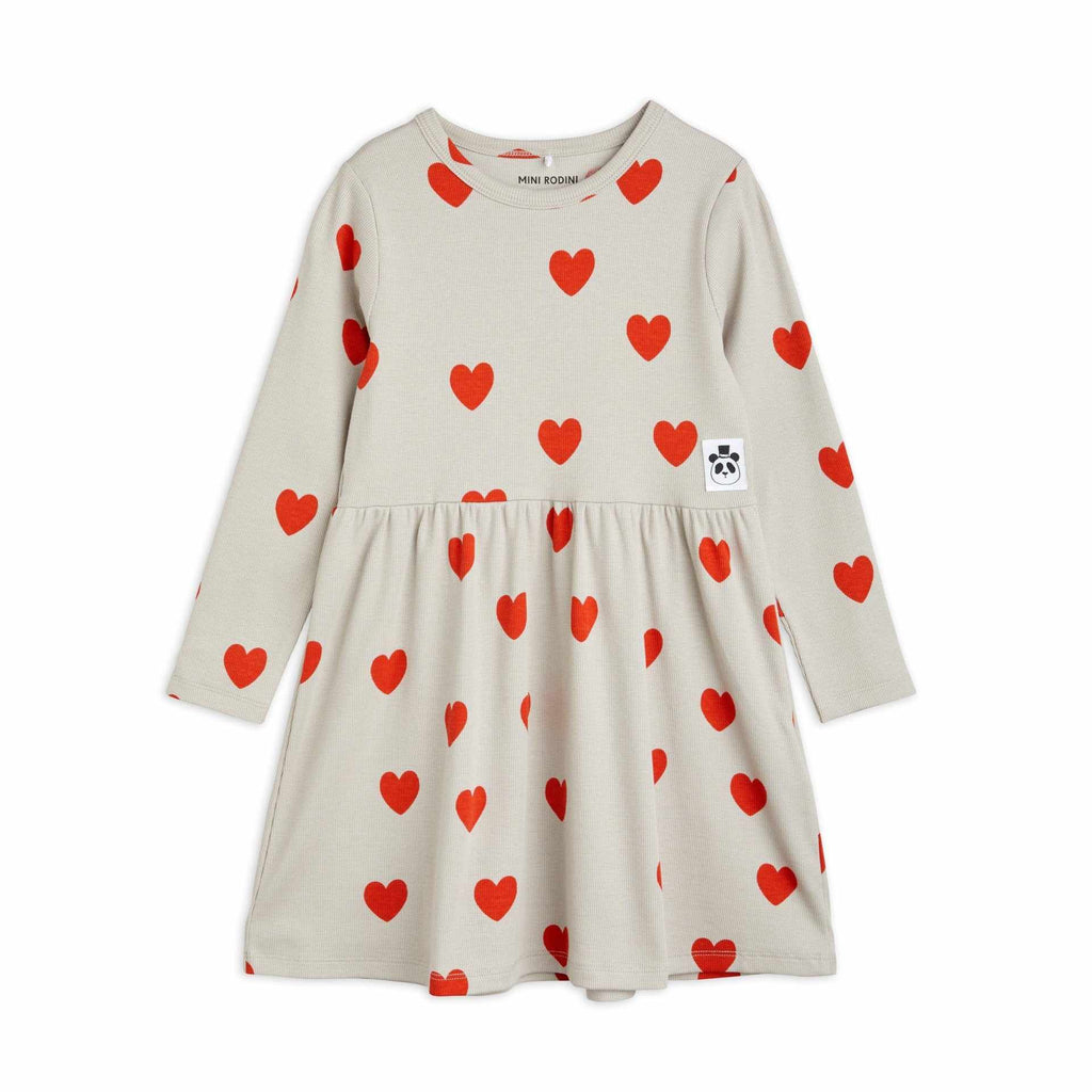 Mini Rodini - Hearts long-sleeve dress | Scout & Co