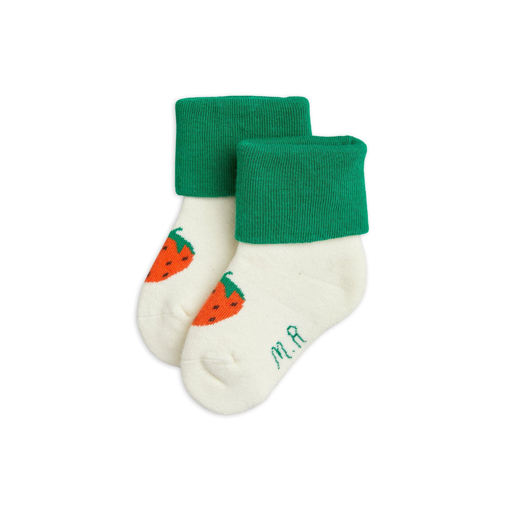 Mini Rodini - Strawberries terry baby socks | Scout & Co