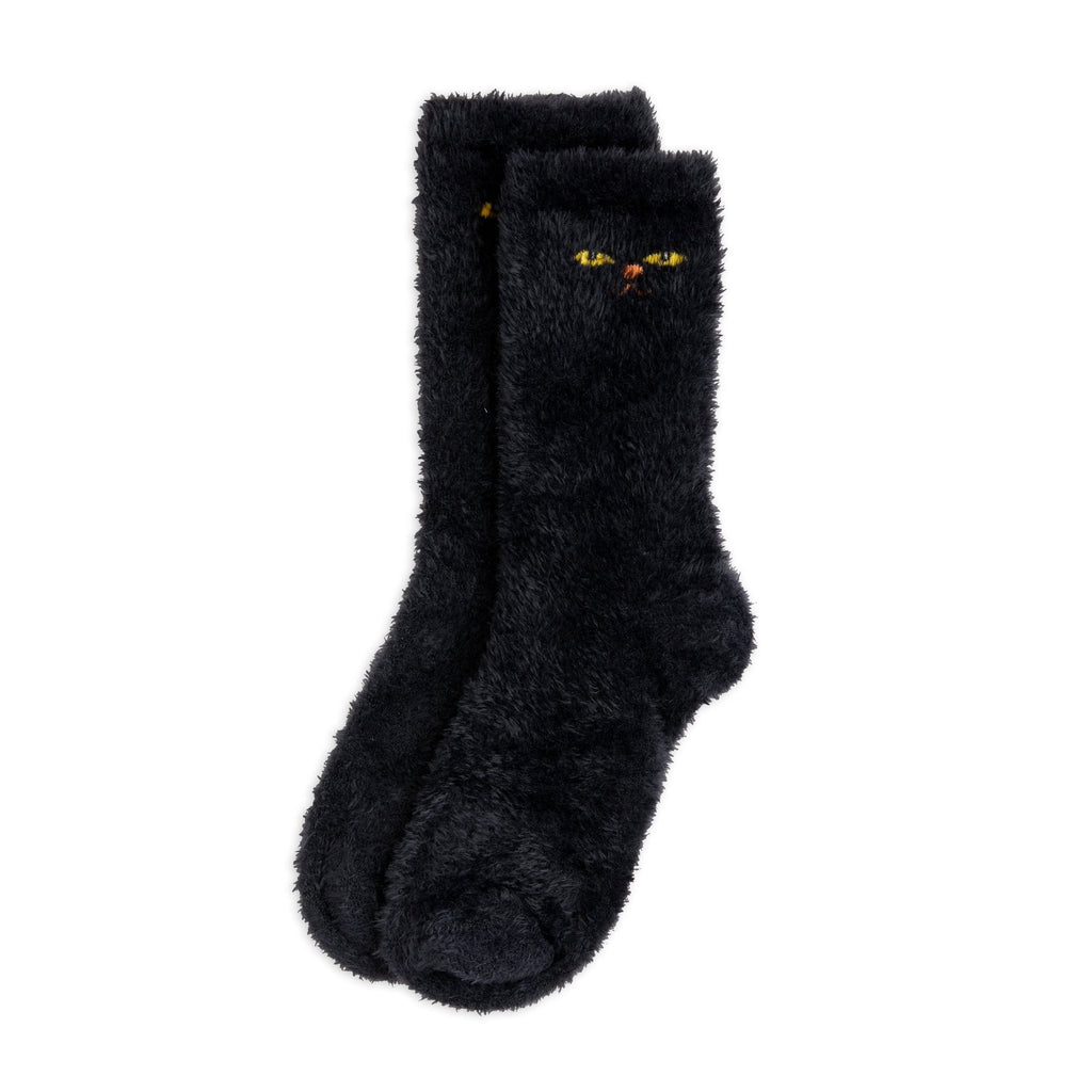 Mini Rodini - Cat Eyes fuzzy socks - black | Scout & Co