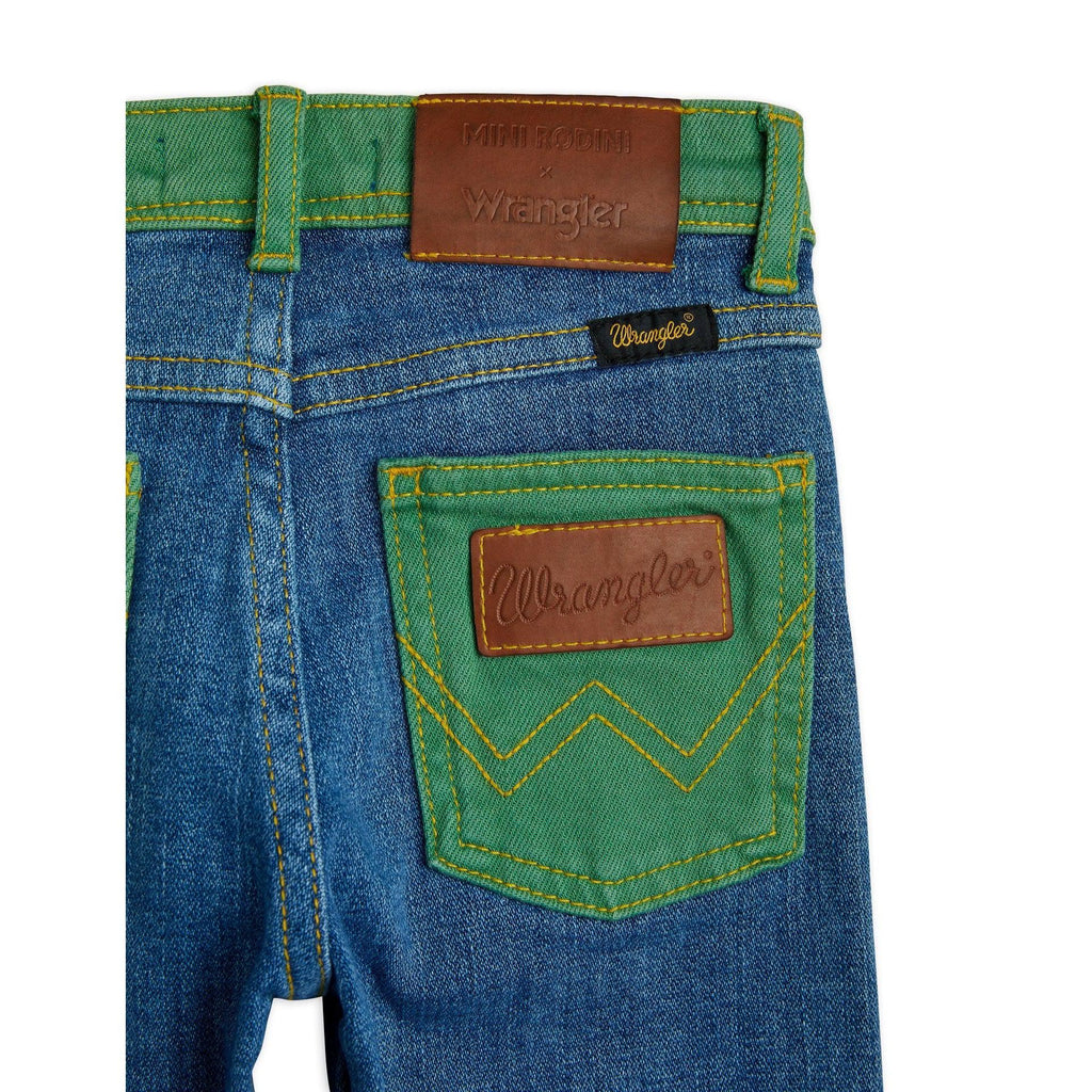 Mini Rodini x Wrangler - Straight denim jeans - blue | Scout & Co