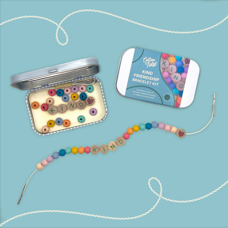 Cotton Twist - KIND beaded friendship bracelet kit tin: Rainbow | Scout & Co