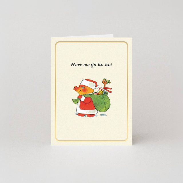 Studio Boketto x Richard Scarry - Here We Go-Ho-Ho! mini Christmas card | Scout & Co