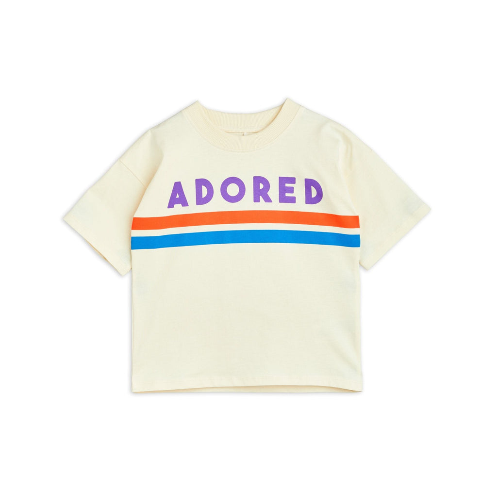 Mini Rodini - Adored short-sleeved tee - off-white | Scout & Co