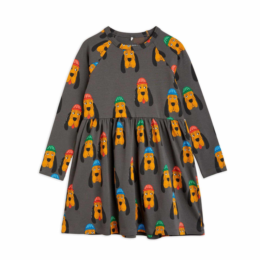 Mini Rodini - Bloodhound all-over long-sleeved dress | Scout & Co