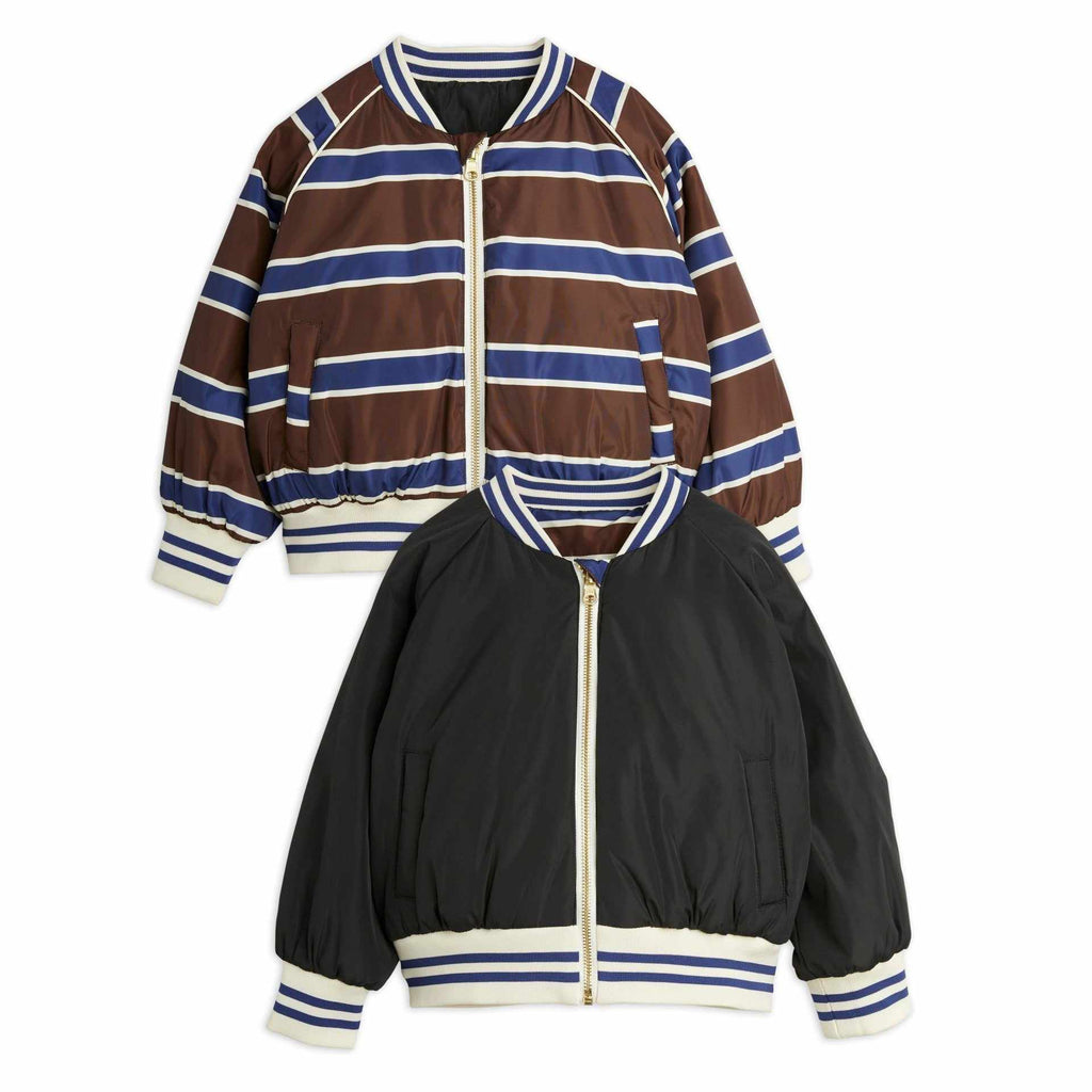 Mini Rodini - Stripe reversible baseball jacket | Scout & Co