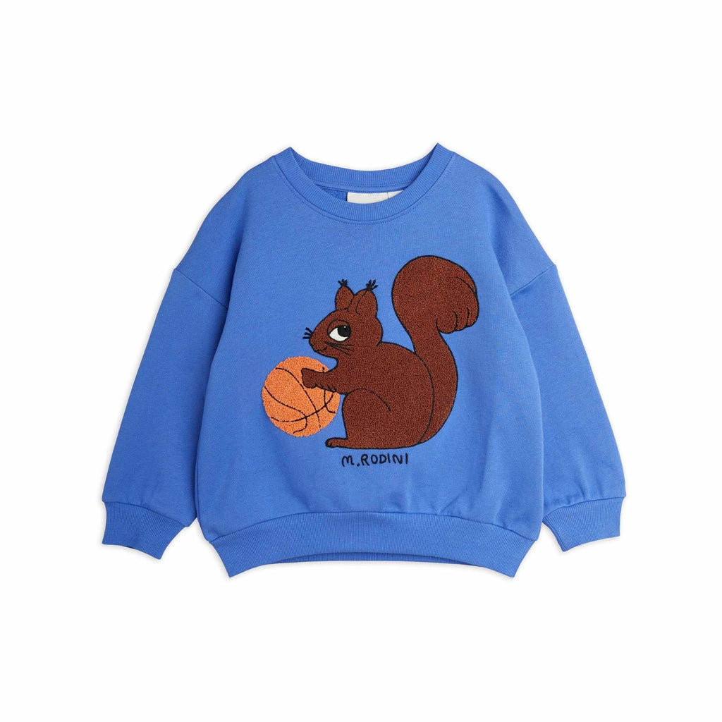 Mini Rodini - Squirrel chenille embroidered sweatshirt | Scout & Co