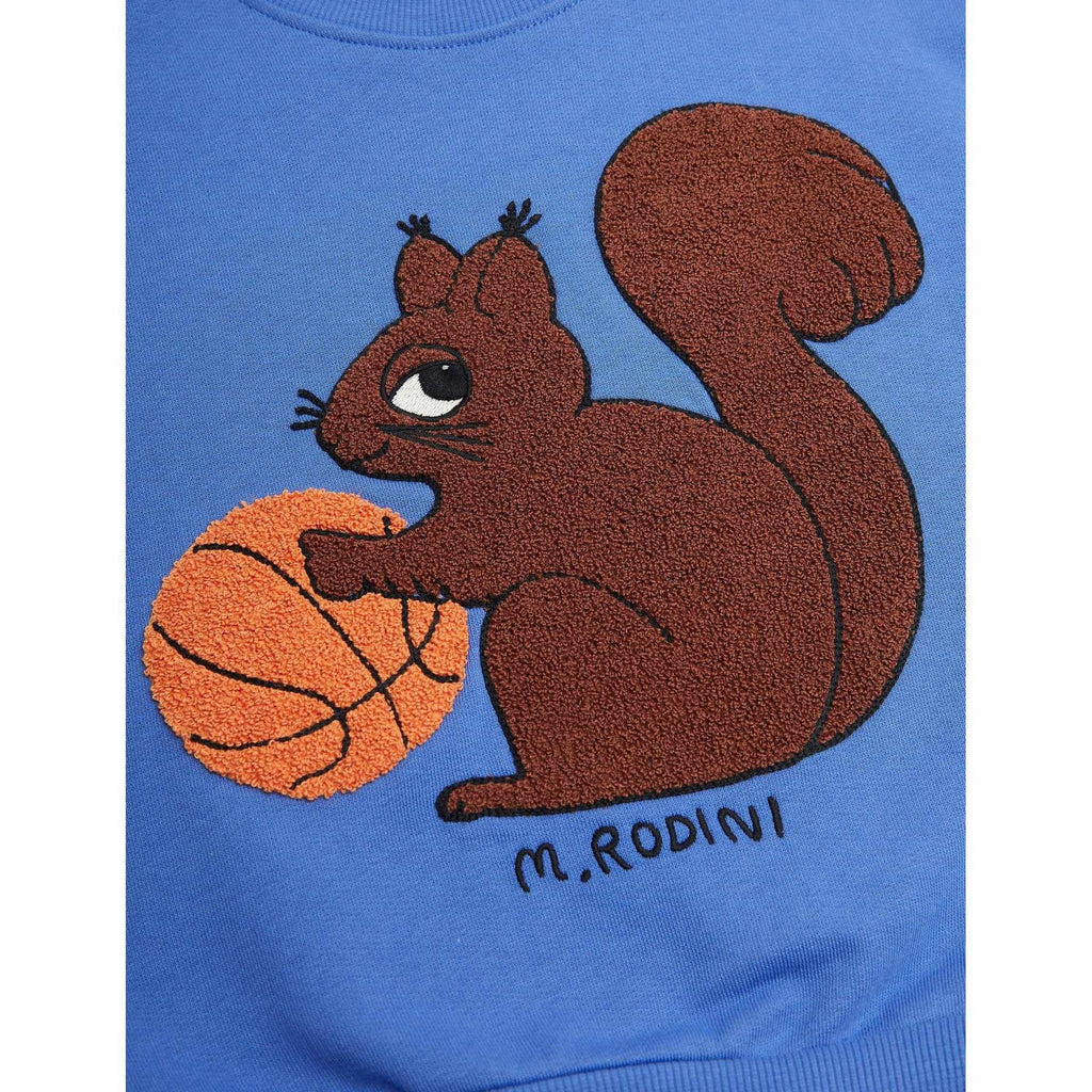 Mini Rodini - Squirrel chenille embroidered sweatshirt | Scout & Co