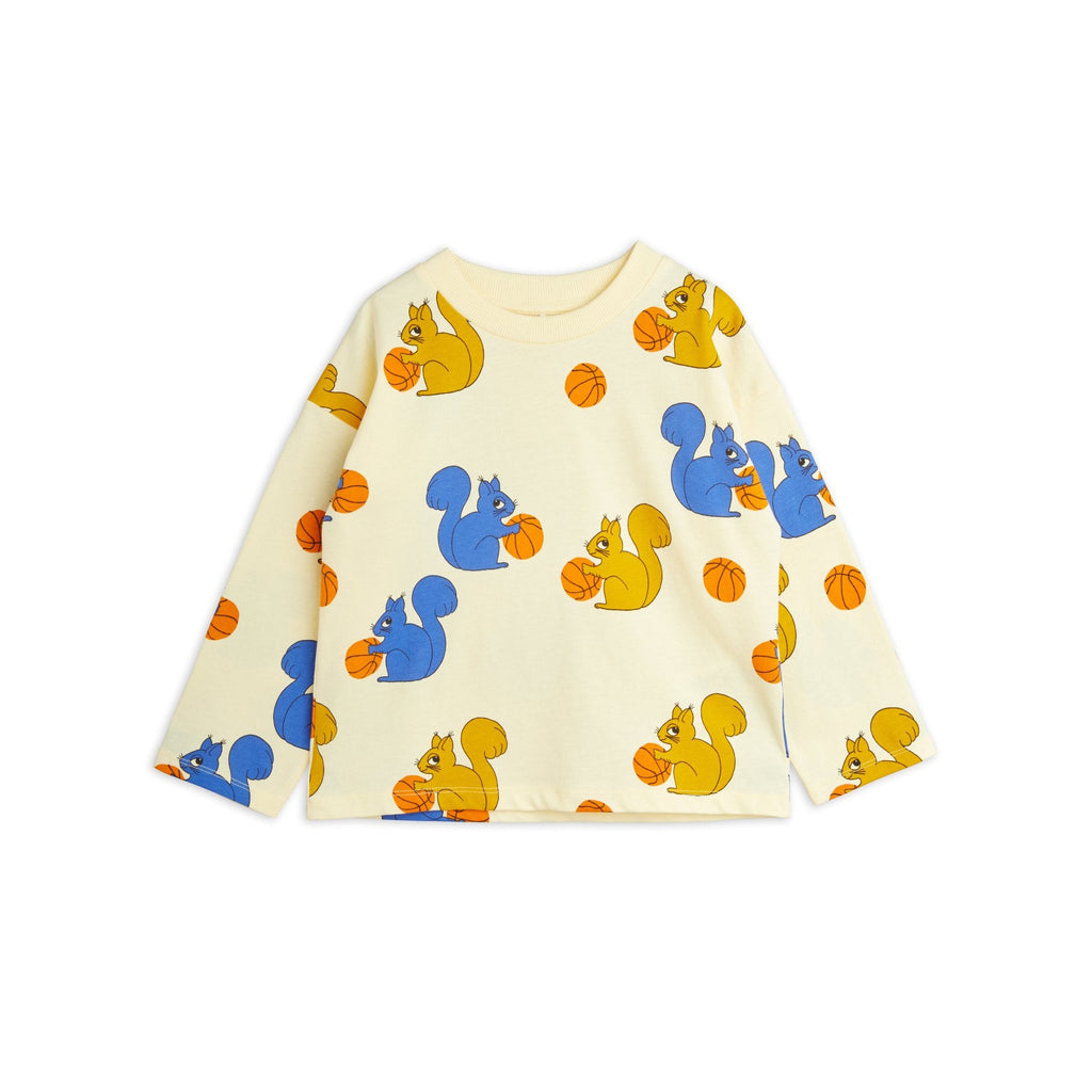 Mini Rodini - Squirrels all-over print long-sleeved tee | Scout & Co