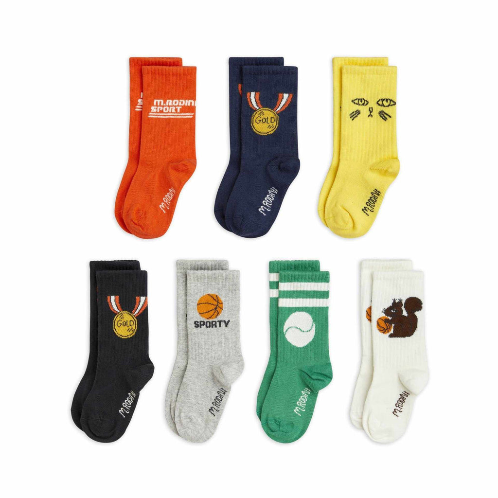 Mini Rodini - Sporty socks - 7 pairs | Scout & Co