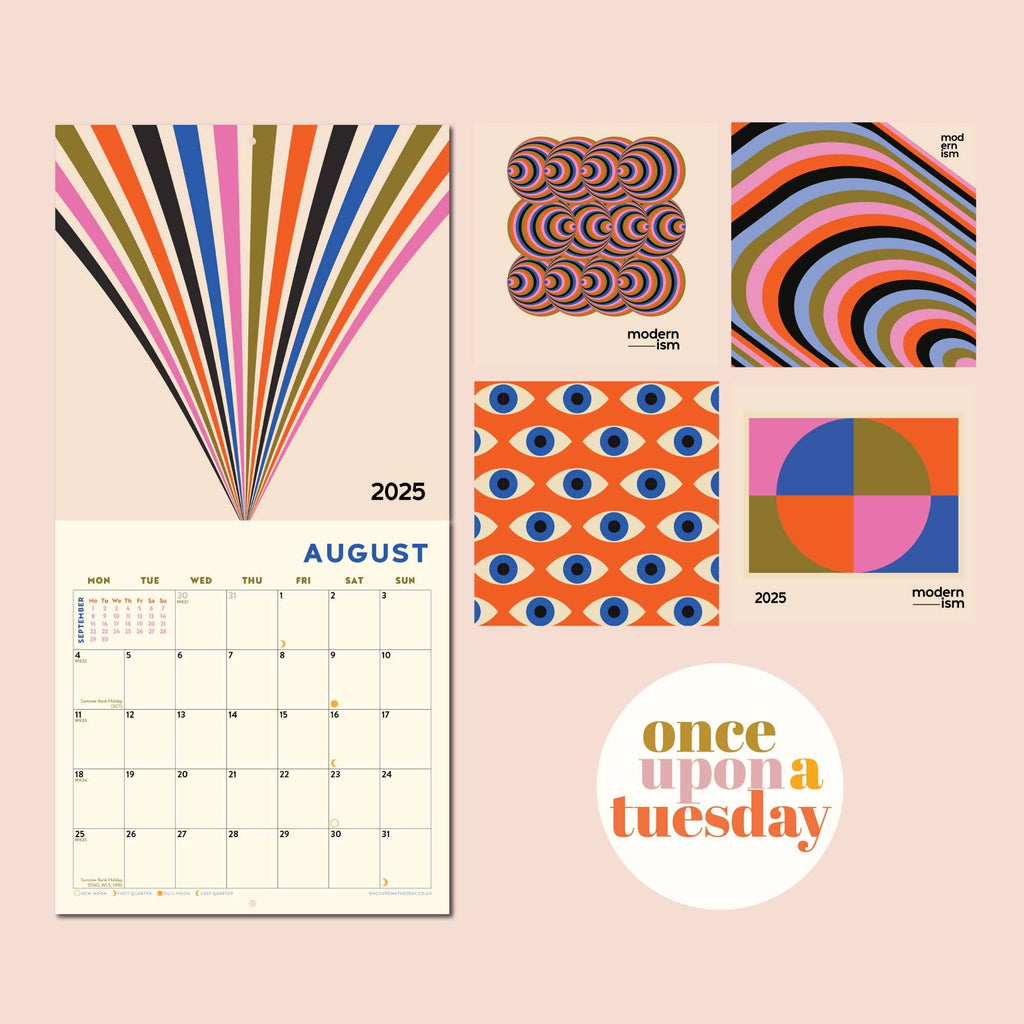 Good Tuesday - 2025 Calendar - Modernist Art | Scout & Co