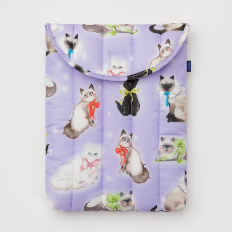 Baggu - Puffy laptop sleeve 13in / 14in - Fancy Cats | Scout & Co