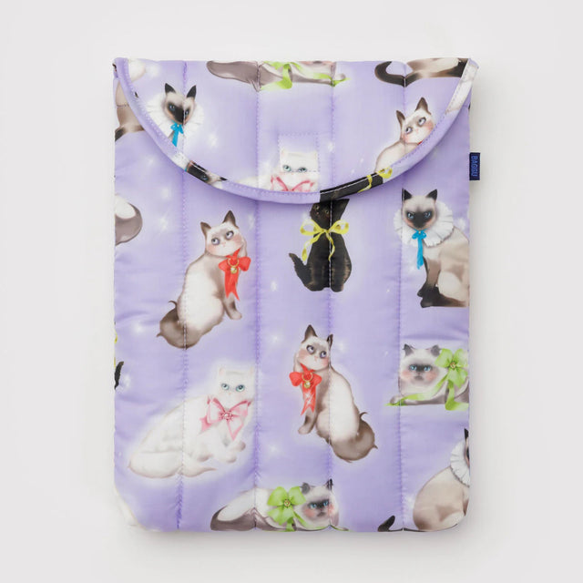 Baggu - Puffy laptop sleeve 13in / 14in - Fancy Cats | Scout & Co