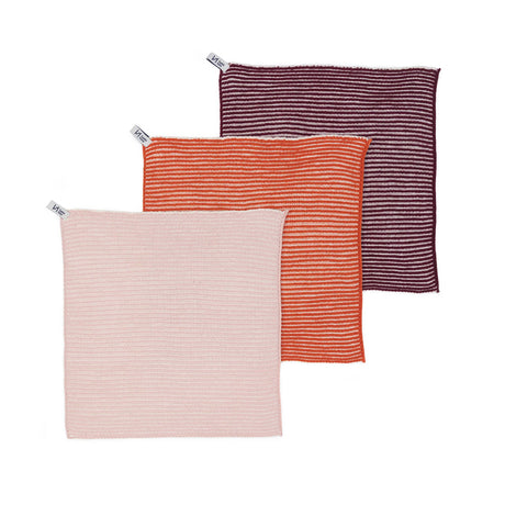 Sophie Home - Reusable Cotton Dishcloths - Ribbed Orange