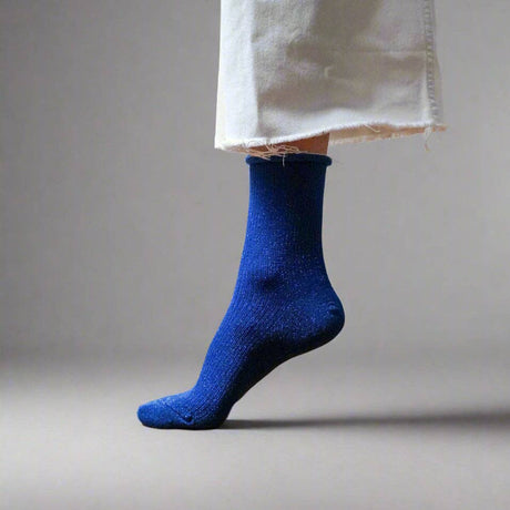 Klue - Glitter Lurex socks - Electric Blue | Scout & Co