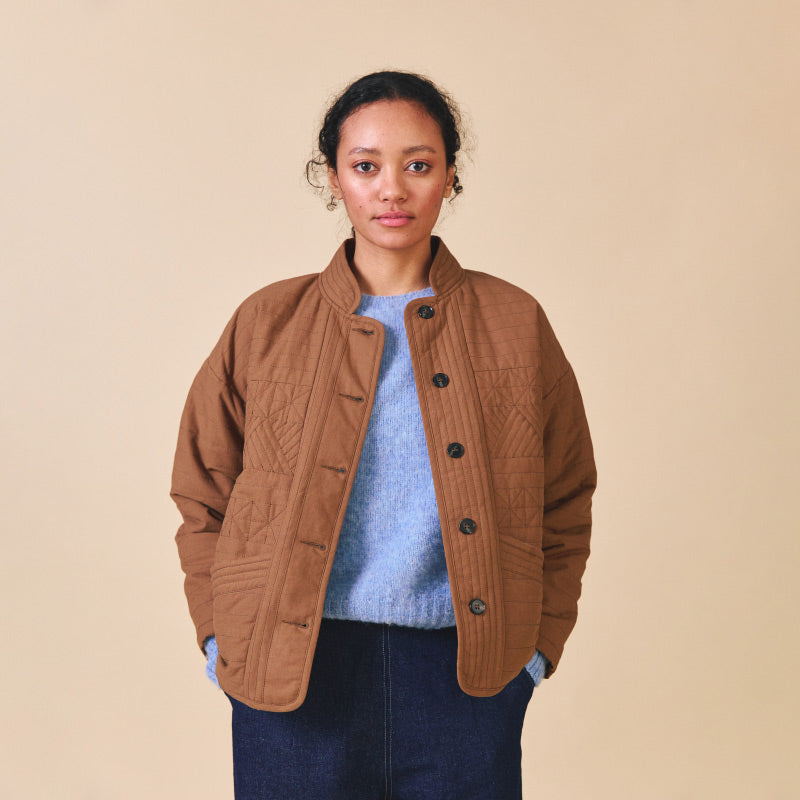 Sideline - Matilda quilted jacket - Toffee | Scout & Co