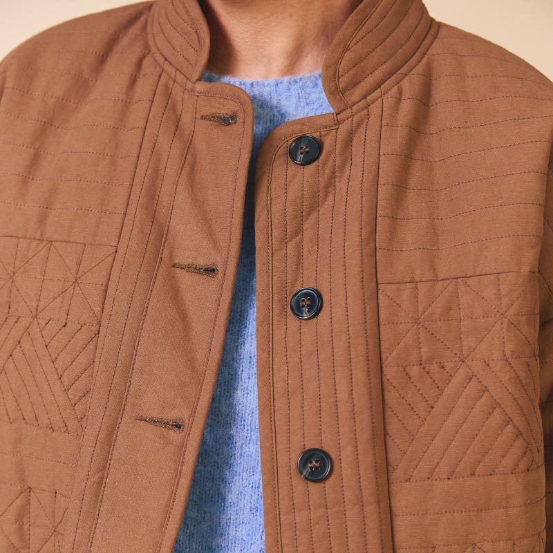 Sideline - Matilda quilted jacket - Toffee | Scout & Co
