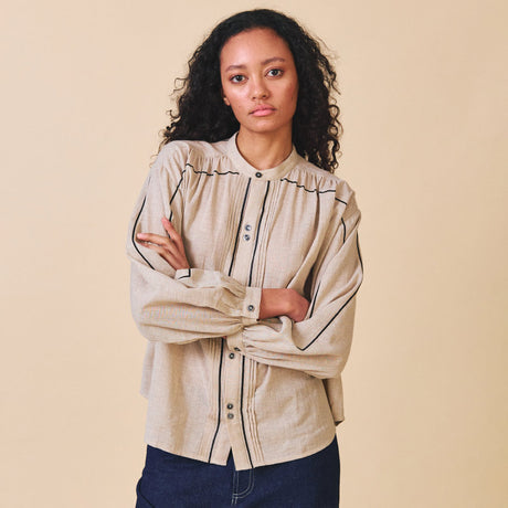 Sideline - Willow shirt - Stone | Scout & Co