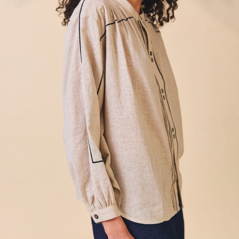 Sideline - Willow shirt - Stone | Scout & Co