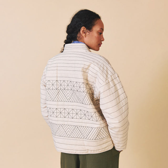 Sideline - Matilda quilted jacket - Oat | Scout & Co