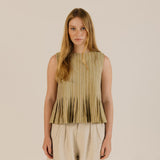 Sideline - Minnie top - Ochre stripe | Scout & Co