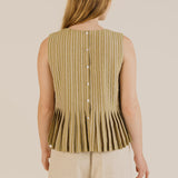 Sideline - Minnie top - Ochre stripe | Scout & Co