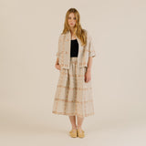 Sideline - Polly embroidered shirt - Oat | Scout & Co