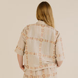 Sideline - Polly embroidered shirt - Oat | Scout & Co