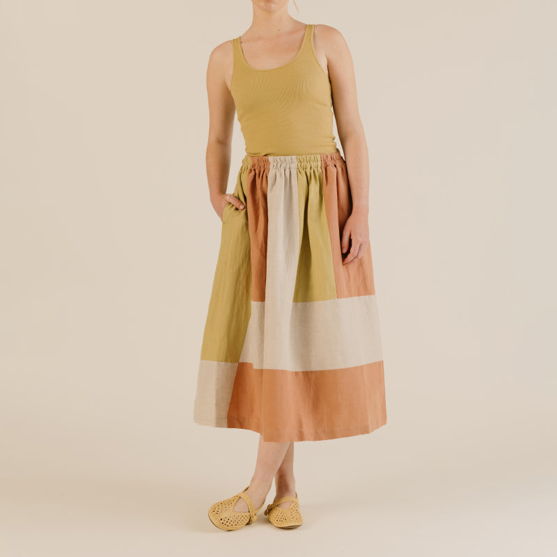 Sideline - Willow skirt - light patchwork | Scout & Co
