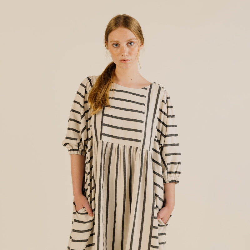Sideline - Betsy dress - white stripe | Scout & Co