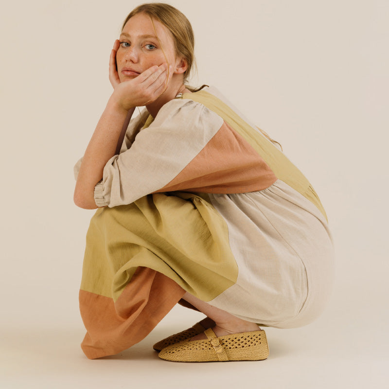 Sideline - Winnie dress - light patchwork | Scout & Co