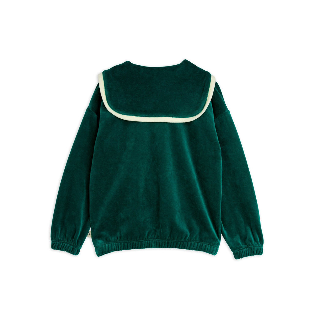 Mini Rodini - Sailor velour sweatshirt - green | Scout & Co