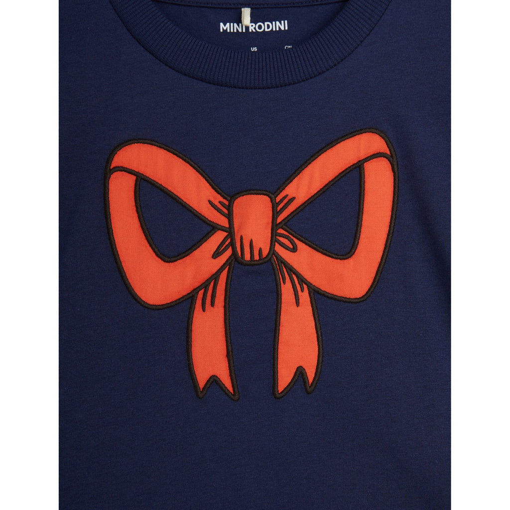 Mini Rodini - Bow T-shirt - blue | Scout & Co