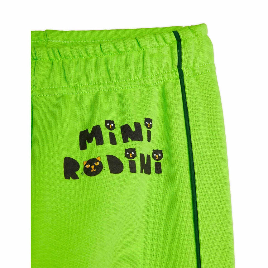 Mini Rodini - Cats sweatpants - green | Scout & Co