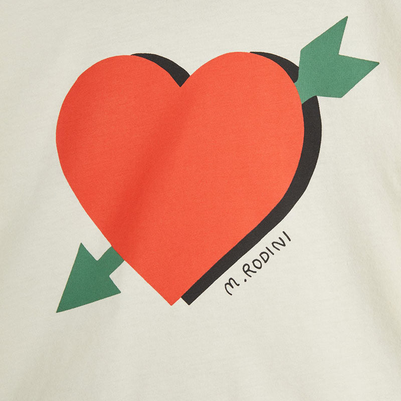 Mini Rodini - Arrowed heart long-sleeve T-shirt - white | Scout & Co