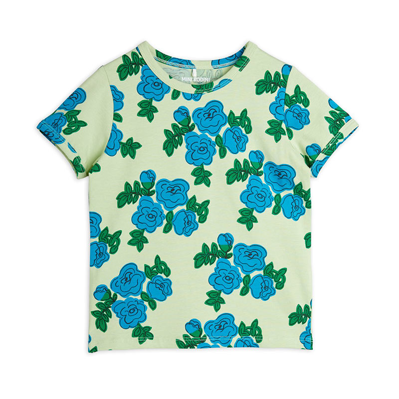 Mini Rodini - Blue Roses T-shirt | Scout & Co