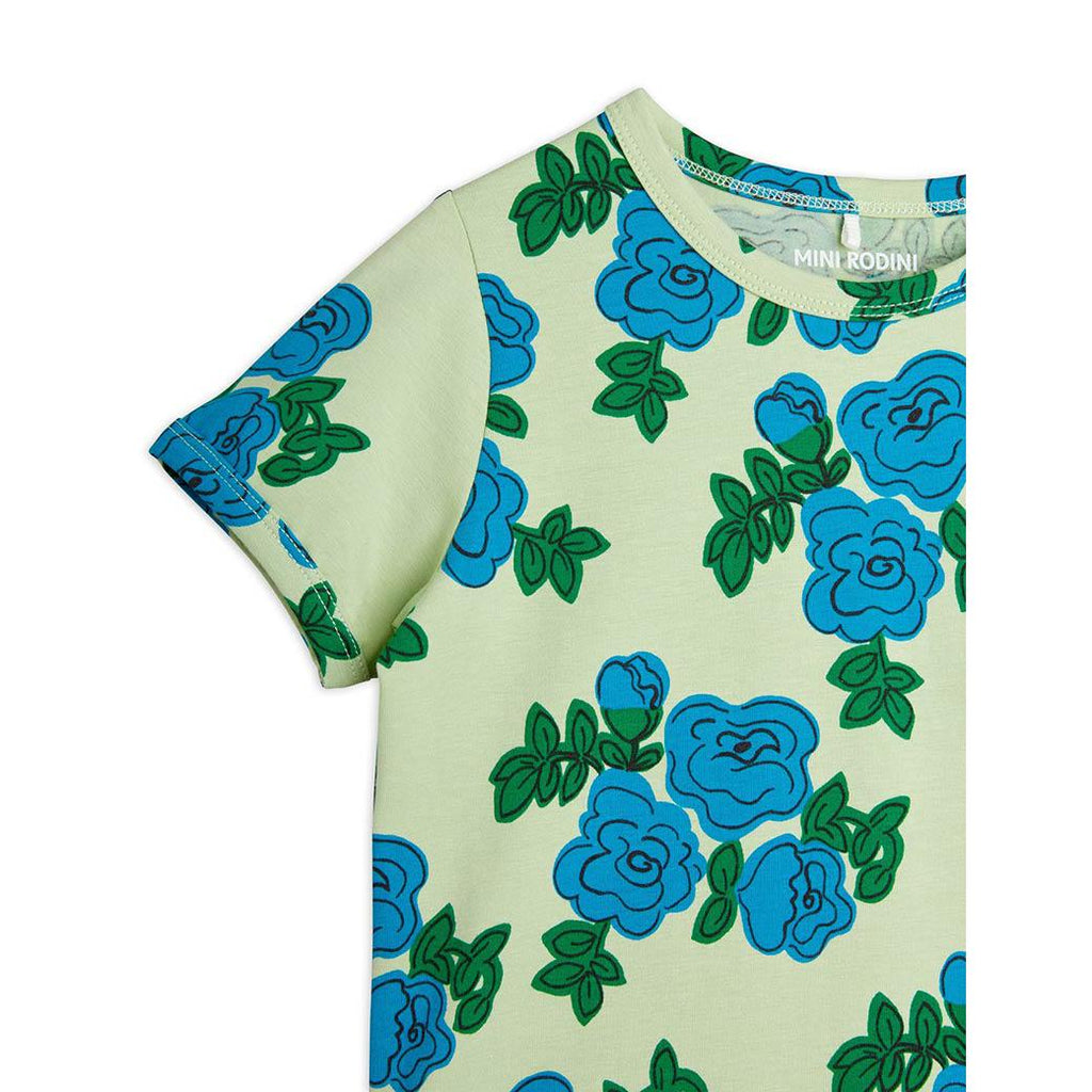 Mini Rodini - Blue Roses T-shirt | Scout & Co