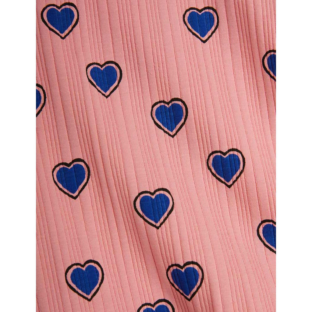 Mini Rodini - Outlined hearts T-shirt - pink | Scout & Co