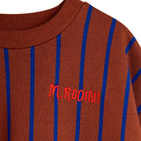 Mini Rodini - Vertical Stripe sweatshirt - brown | Scout & Co