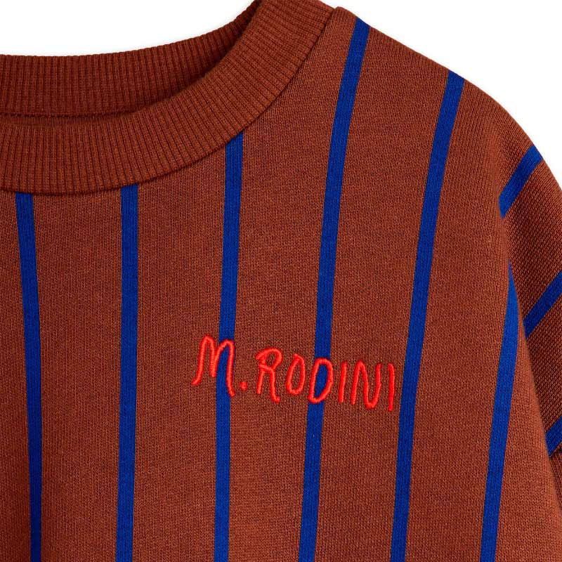 Mini Rodini - Vertical Stripe sweatshirt - brown | Scout & Co