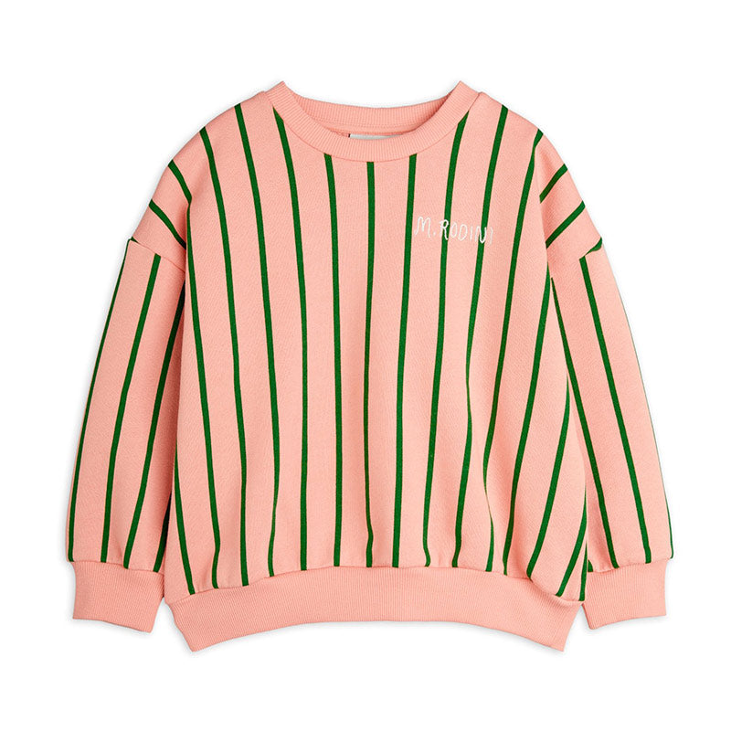 Mini Rodini - Vertical stripe sweatshirt - pink | Scout & Co