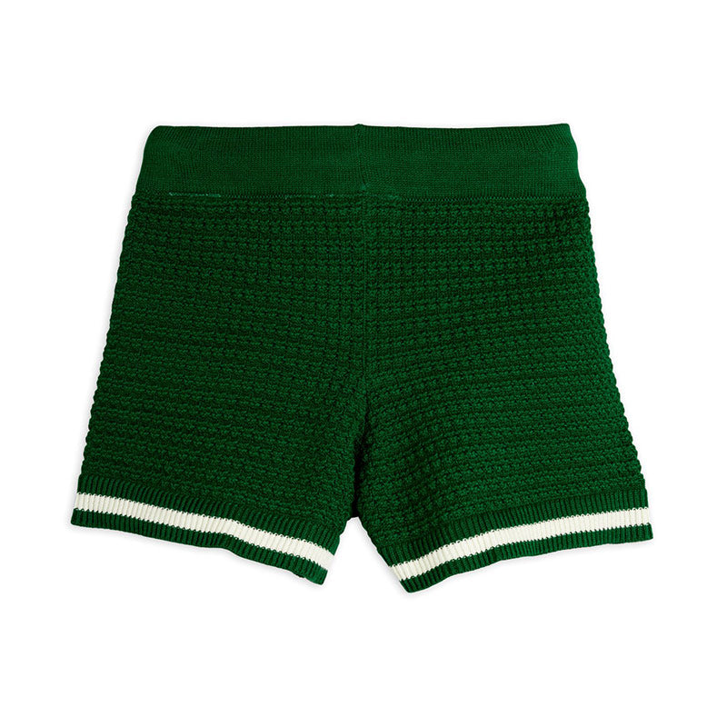 Mini Rodini - Crochet knit shorts - green | Scout & Co