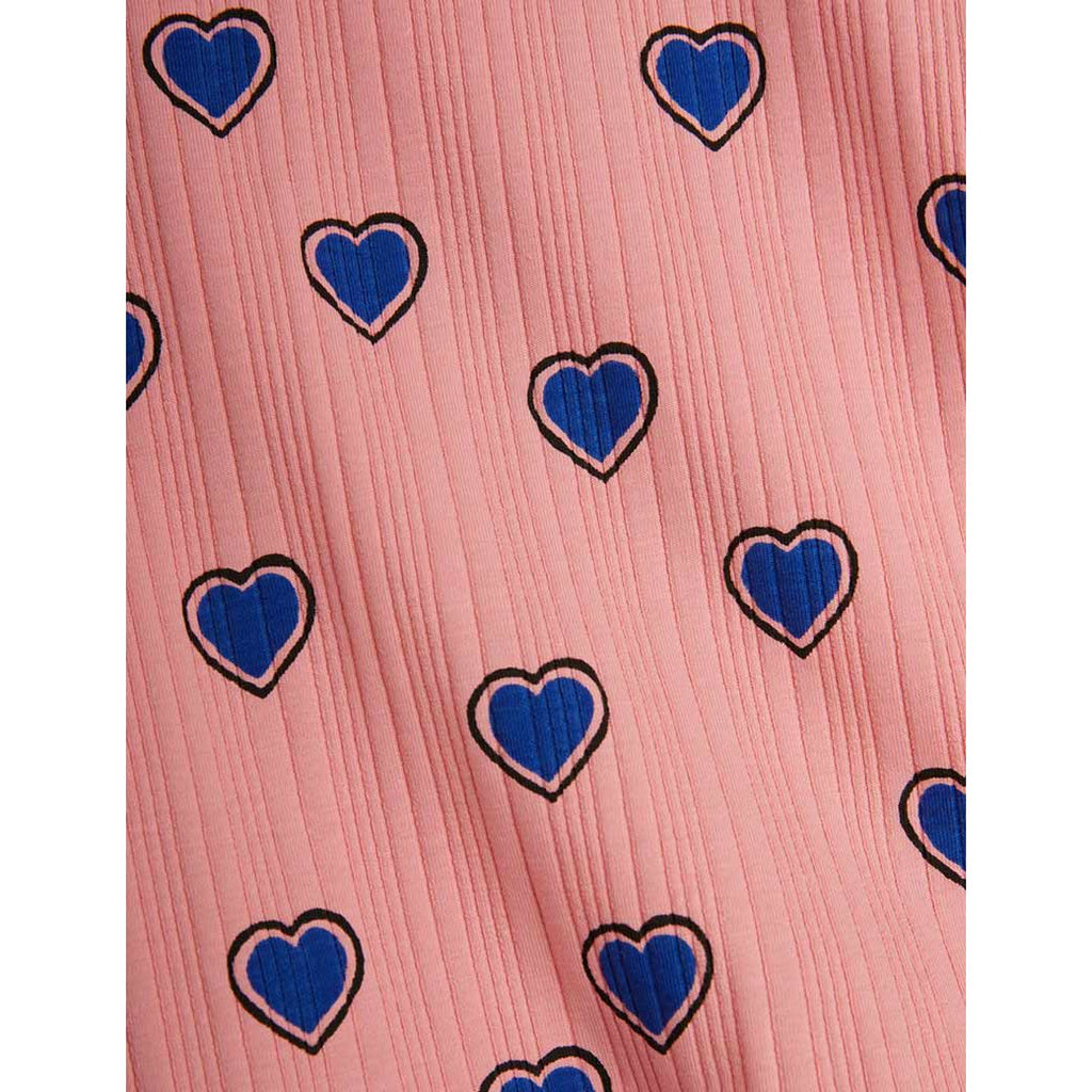 Mini Rodini - Outlined heart leggings - pink | Scout & Co