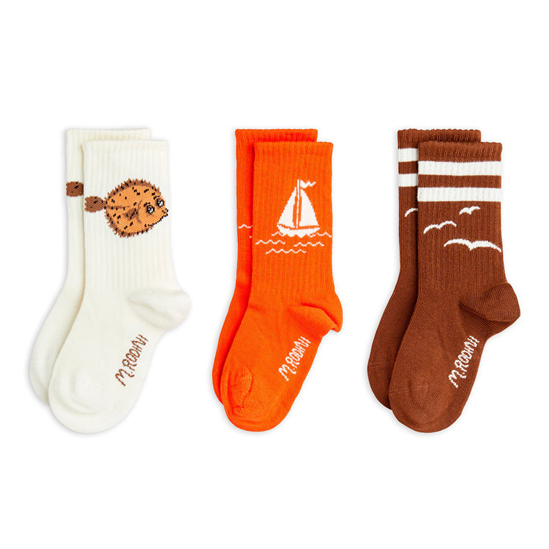 Mini Rodini - Sailing Boats socks - 3 pairs | Scout & Co