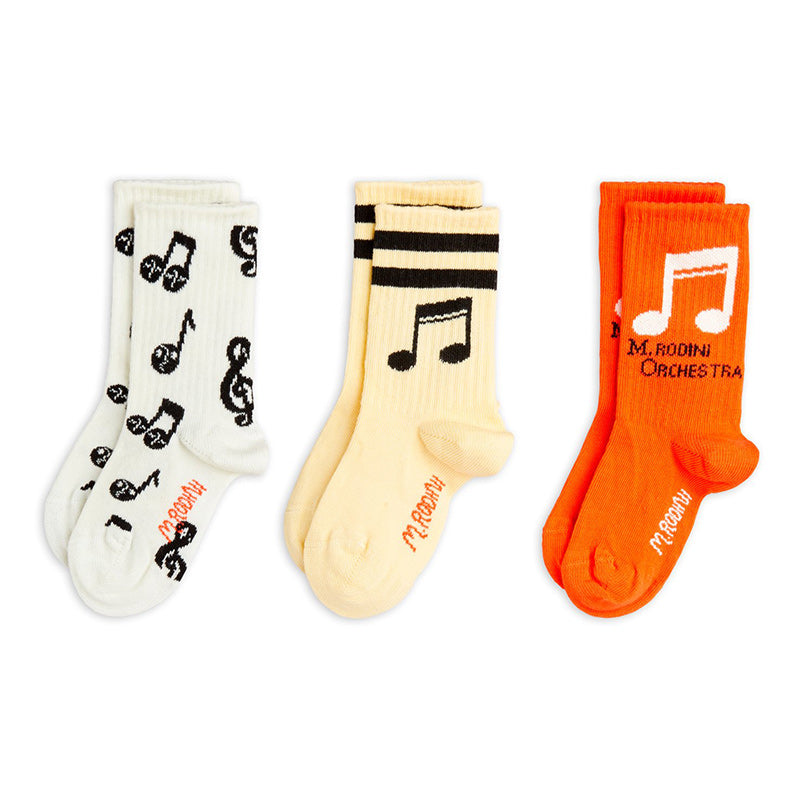 Mini Rodini - Note socks - 3 pairs | Scout & Co