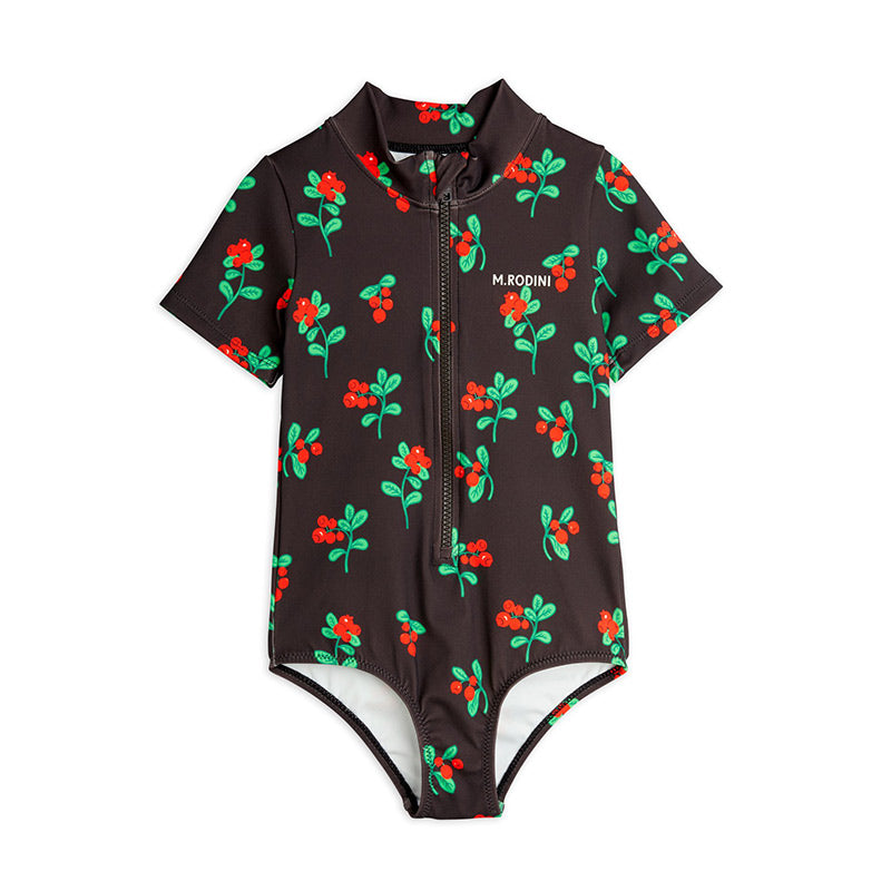 Mini Rodini - Lingonberries short-sleeved swimsuit | Scout & Co