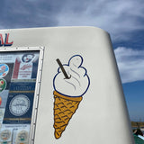 Petra Boase - Embroidered Fabric Bookmark - Ice Cream | Scout & Co