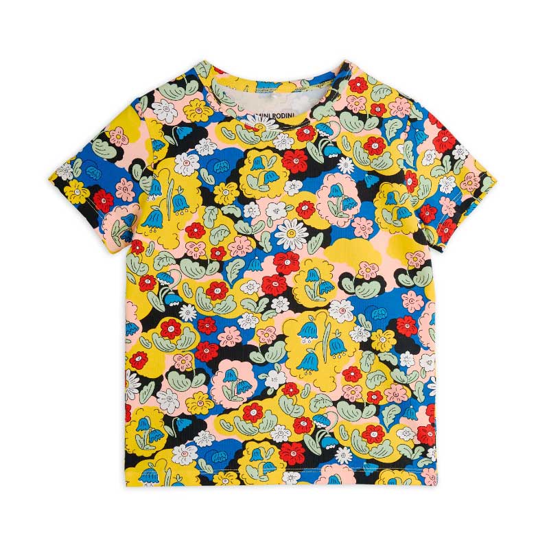 Mini Rodini - Flowers short-sleeved T-shirt | Scout & Co