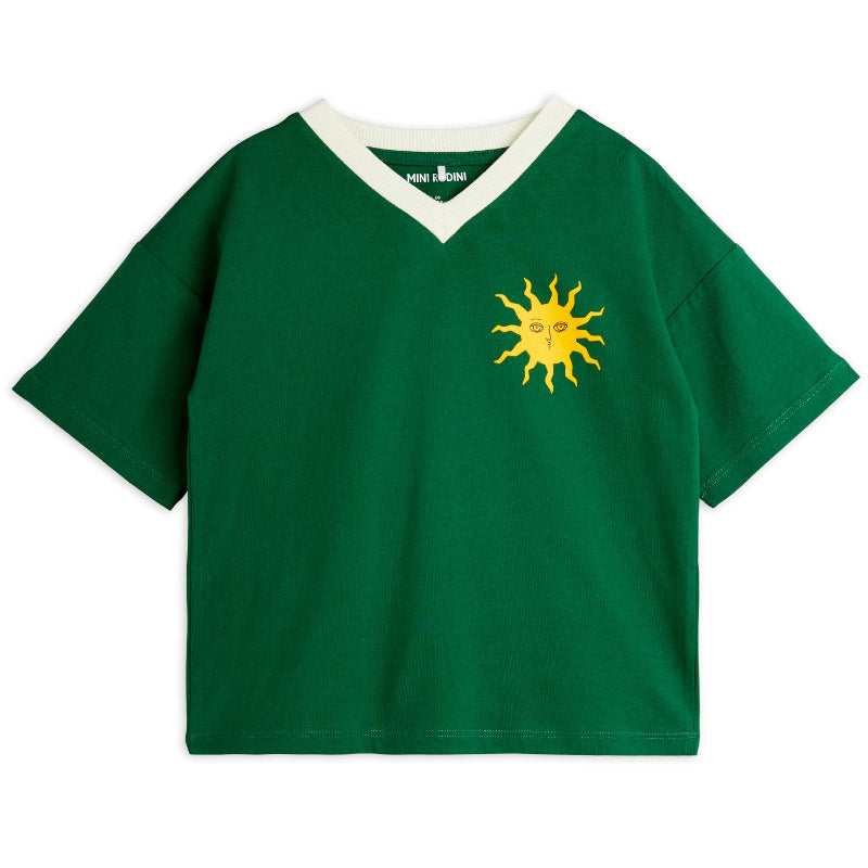 Mini Rodini - Sun V-neck T-shirt - green | Scout & Co