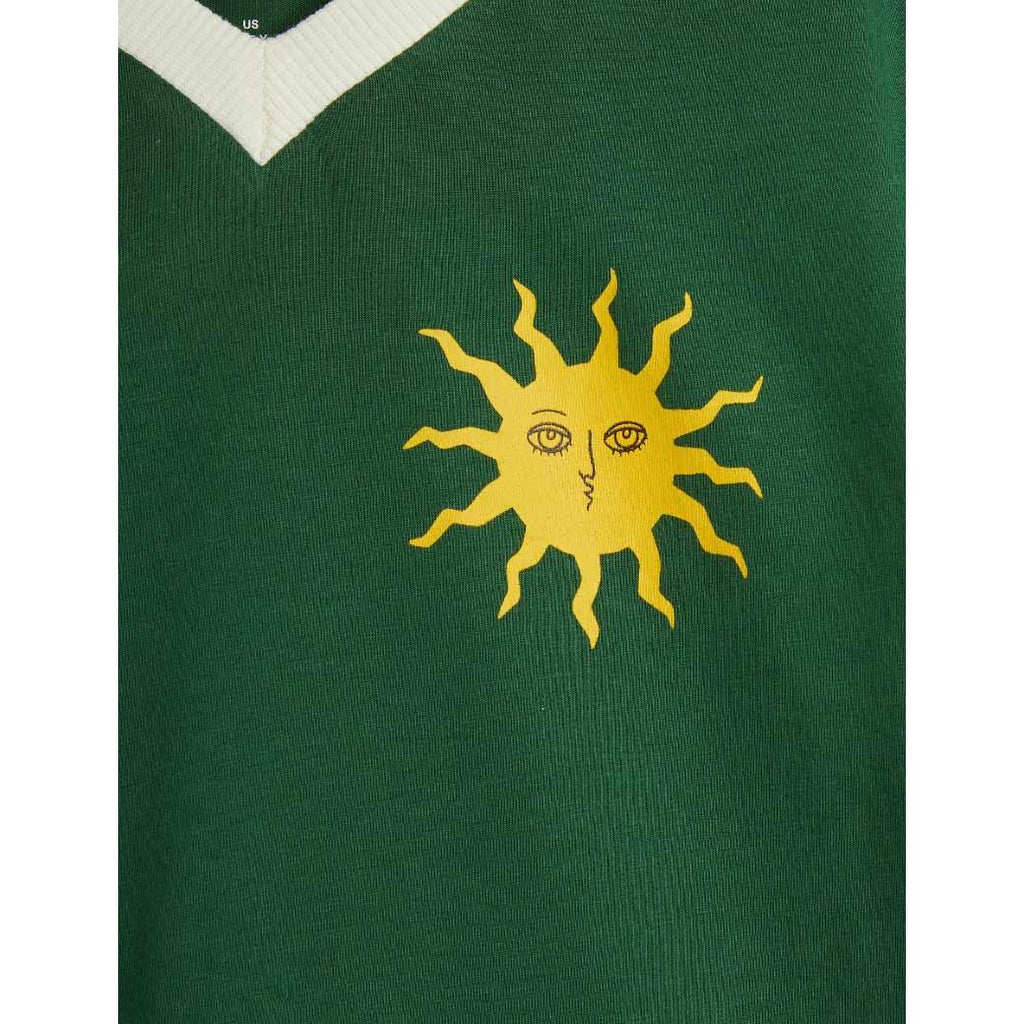 Mini Rodini - Sun V-neck T-shirt - green | Scout & Co